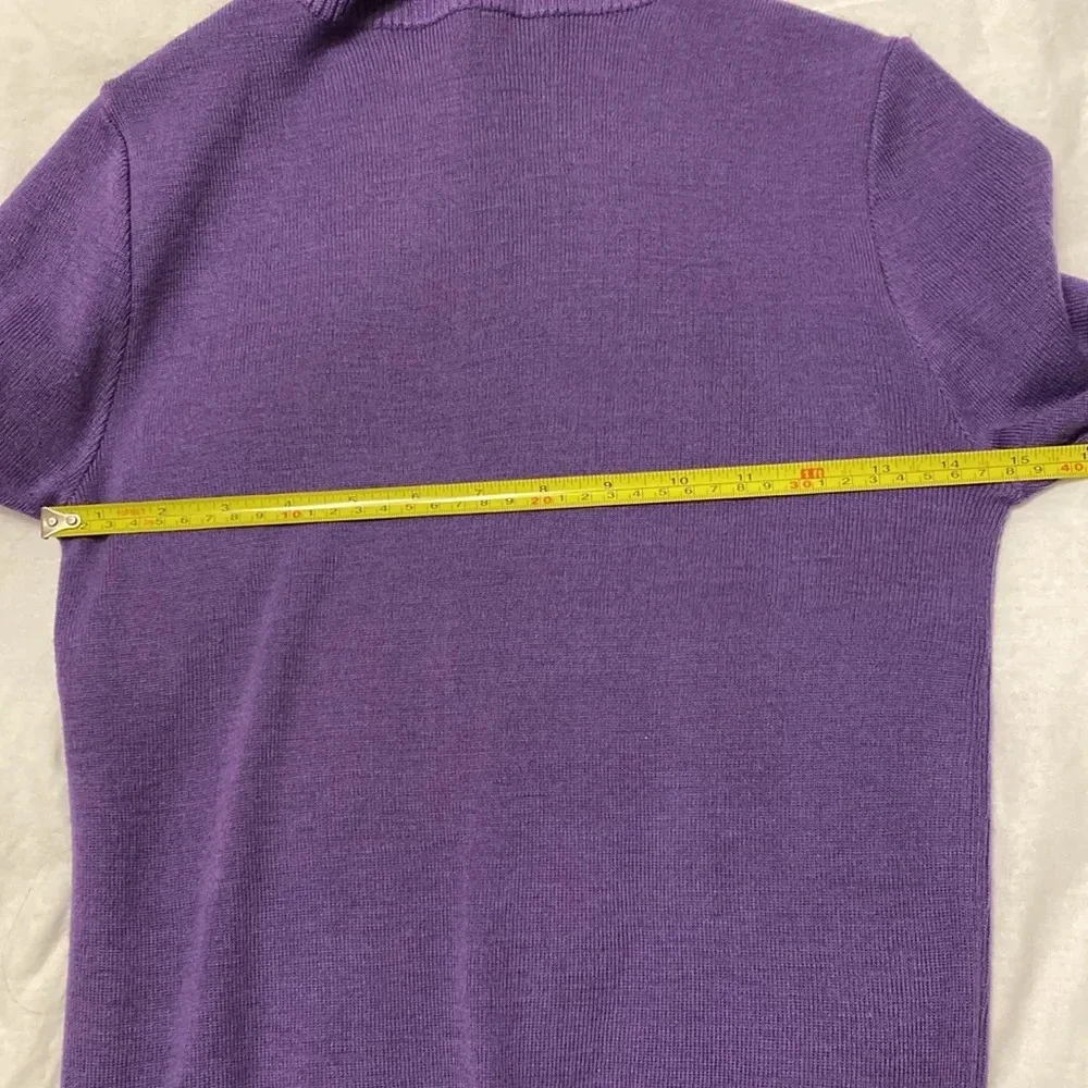 Purple vintage wool turtleneck sweater